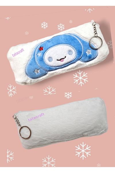 TATA CRAFT Sanrıo Kuromi Mymelody Pompompurin White Pen Holder Organizing Bag * 1 Piece