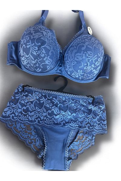 SATTENS Underwire Large Size Bra Set C Cup Bra and Panty