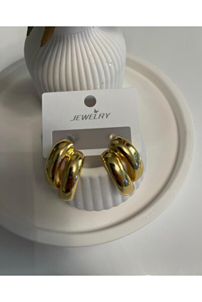 Home Altın Renk Kaburga Küpe