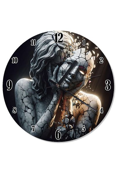 karizmart Masked Woman Design Wall Clock