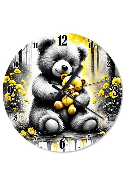 karizmart Bear and Teddy Bear Flowing Wall Clock