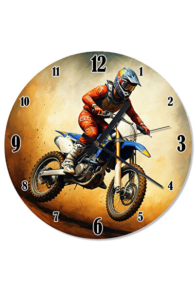 ekart ساعة حائط سريعة لسباق الدراجات النارية