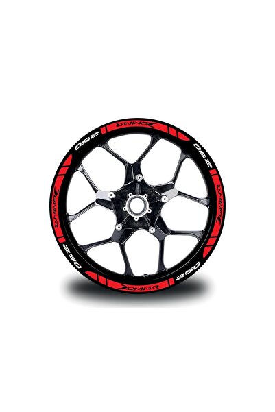 pınaxar Bajaj Dominar 250 Dış Jant Şeridi Motosiklet Sticker Modeli Motor Aks...