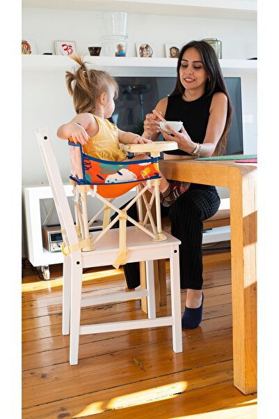 Minimono Plus 0-4 Yaş Portatif Katlanır Yükseltici Mama Sandalyesi Bebek Çocuk Kamp Sandalyesi