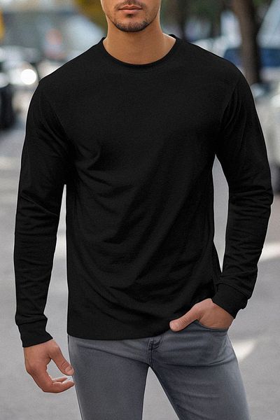 Edit by Trendyol Мъжки тесен суичър - Slim Fit Tedaw25Sw00059