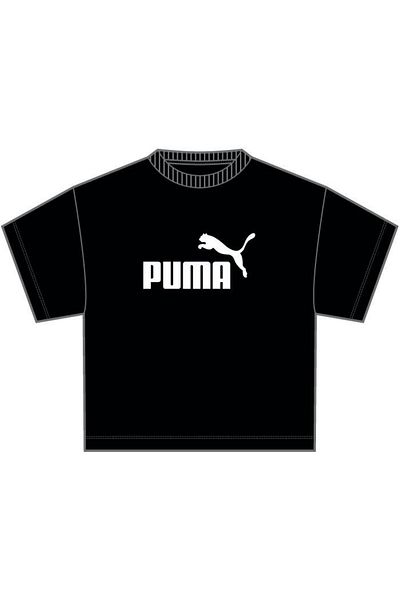 Puma Фитнес тениска с лого Ess Cropped No.1