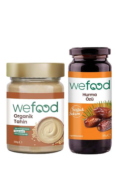 Wefood Organic Tahini 300 Gr + Date Extract 315 Gr