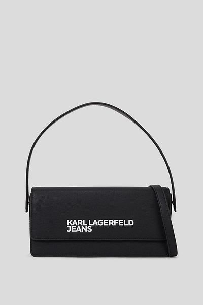 Karl Lagerfeld Dámská černá kožená džínová taška přes rameno - 246J3089