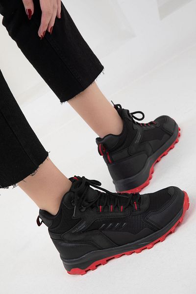 SOHO Unisex Μαύρο-Κόκκινο Μπότες & Μποτάκια - 20127