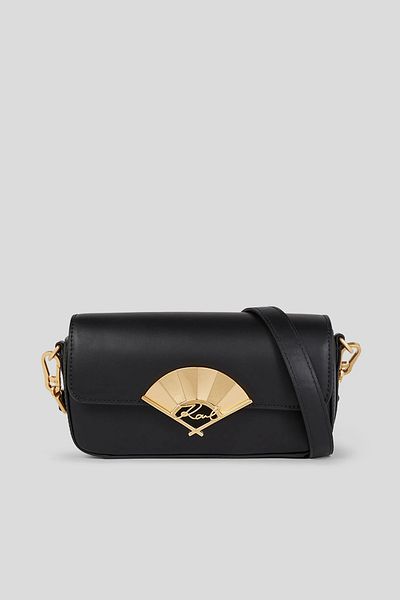 Karl Lagerfeld K/Signature Fan Small Crossbody Black