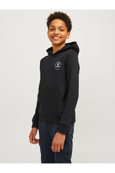 Jack & Jones Jjeswift Sweat Hood - Noos Jnr 12258968   Black