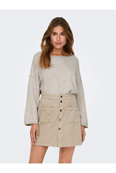 JDY Jdyrue Life - L/S Boat Neck Pull Knt Noos Design