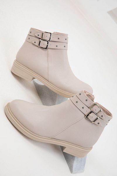 SOHO Μπεζ Γυναικείες Μπότες - 20188 Model Bootie