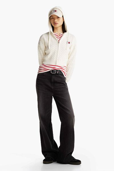Tommy Hilfiger Hanocă TJW Badge Cabl - Cardigan Extensible
