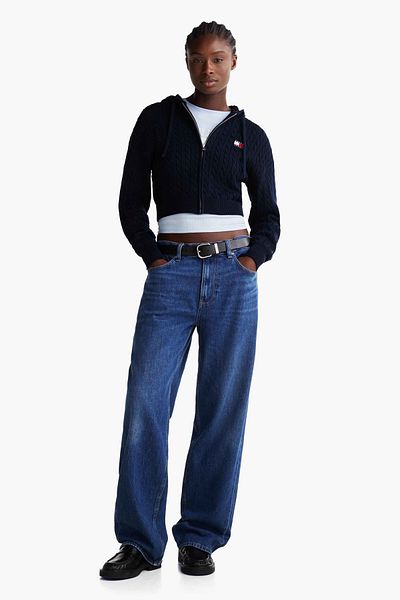 Tommy Hilfiger TJW Badge Cabl kapucnis kapucnis - Cardigan Extensible