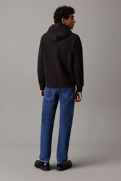Calvin Klein Μαύρο ανδρικό φούτερ - γιακάς με κουκούλα, κανονική εφαρμογή, βαμβακερό, μακρυμάνικο K10K 114338 -ΜΠΕΧ
