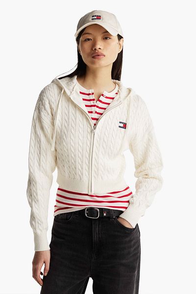 Tommy Hilfiger Hanocă TJW Badge Cabl - Cardigan Extensible