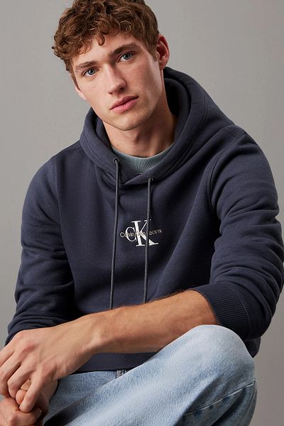 Calvin Klein Monologická mikina s kapucí