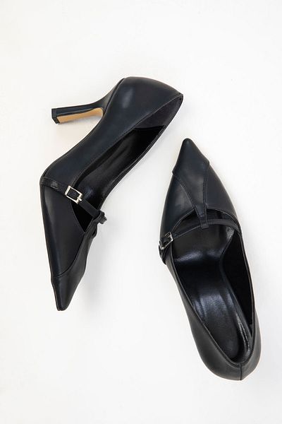 SOHO Classic Black Women's Heeled Shoes - 20180