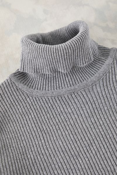 Trendyol Collection Dark Gray Fitted Turtleneck Solid Sweater Tmnaw20Mg0031