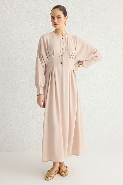 Trendyol Modest Φόρεμα χιτζάμπ αεροβίλου χωρίς επένδυση από πέτρα TCTSS25EB00020
