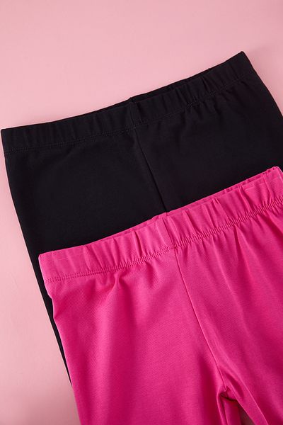 TRENDYOLKIDS Einfarbige Strickstrumpfhose in Marineblau und Fuchsia TKDSS25TA00005