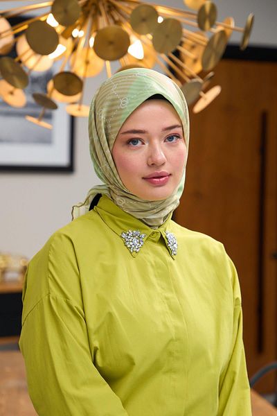 İpekhan Harmony Collection Soft Scarf Grass Green 1176-04