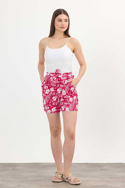 Rays Pantaloni scurți cu imprimeu floral fucsia 4356A