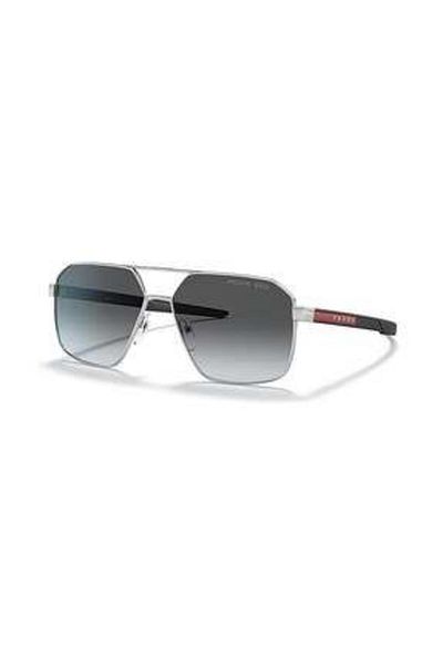 Prada Linea Rossa Sunglasses Model 55ws Silver-colored For Male