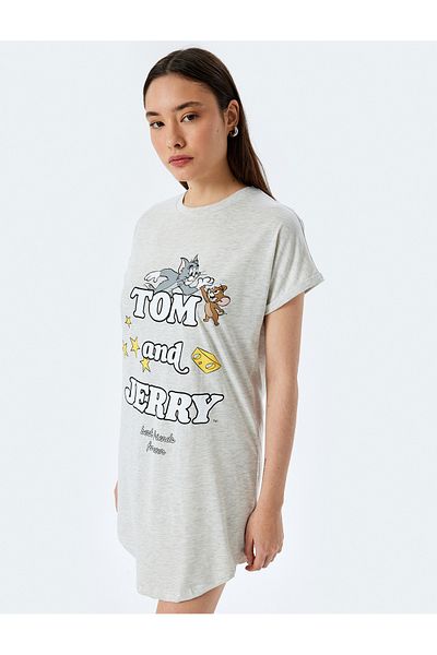 Koton Cămașă de noapte Tom și Jerry cu mânecă scurtă cu licență