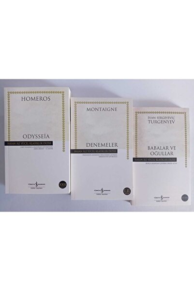 TÜRKİYE İŞ BANKASI KÜLTÜR YAYINLARI BABALAR VE OĞULLAR,ODYSSEİA,DENEMELER