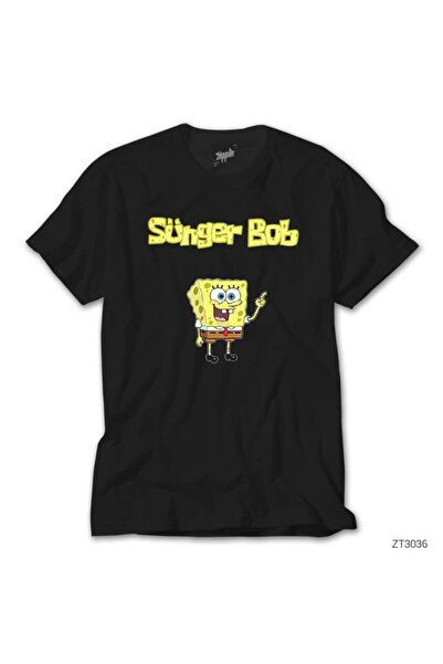 CrowsGate Crna majica SpongeBob