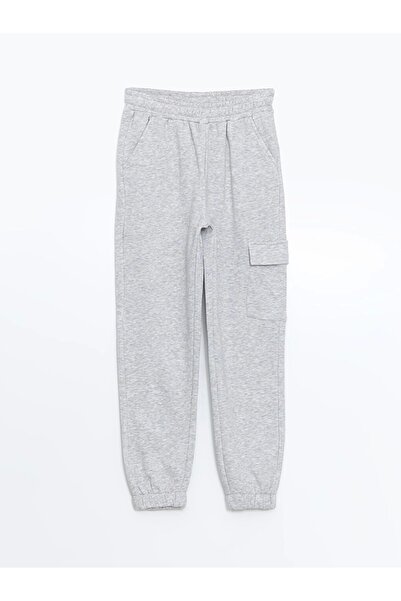 LC Waikiki Lcw Kids Gray Hooded Girls' Thick Tracksuit Set