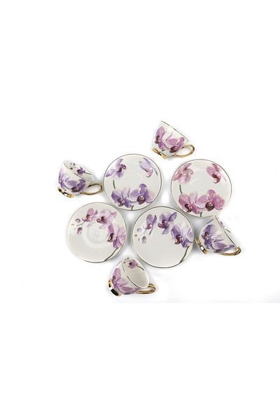Mikasa Moor Bloom Set of 4 Porcelain Coffee Cups