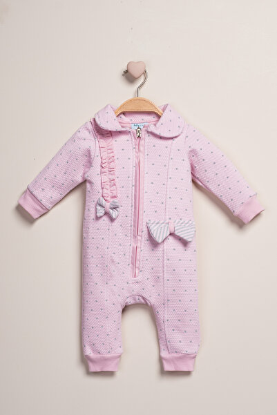 Baby Fou Fermuarlı Bebe Yaka Tulum