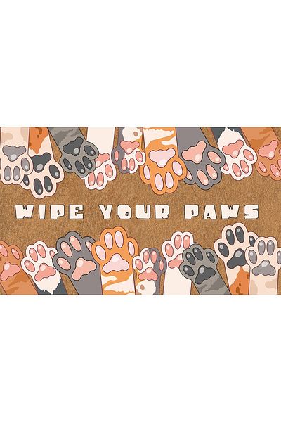 Egebella Non-Slip Base Printed Decorative Door Mat