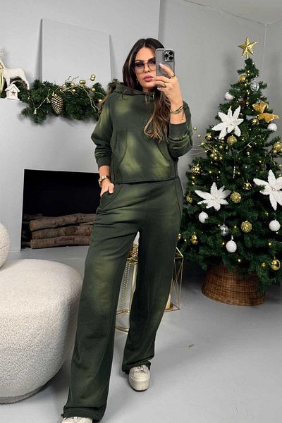 Sohotique By P Khaki Tracksuit Set - Antique Effect