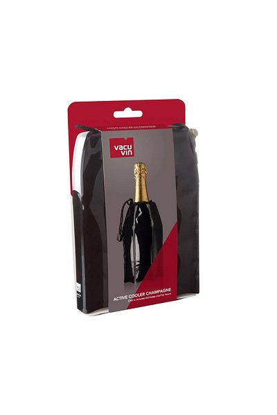 Vacu Vin Kadroglu Vin Active Champagne Cooler Black New 1107872