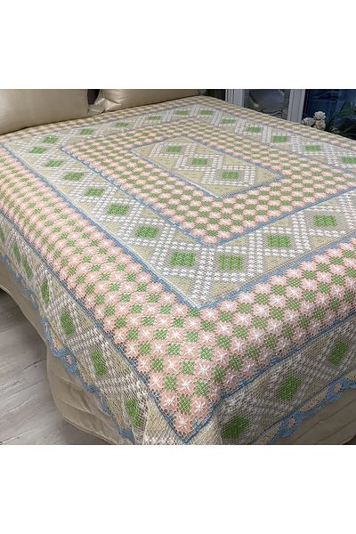 OYA home Colorful Lace Bedspread -3 Pieces