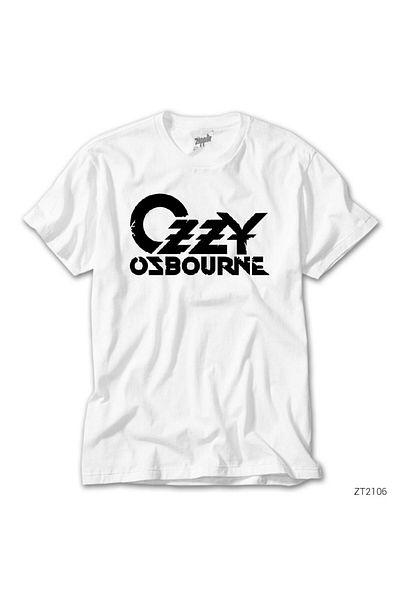 CrowsGate Ozzy Osbourne Logo White T-Shirt