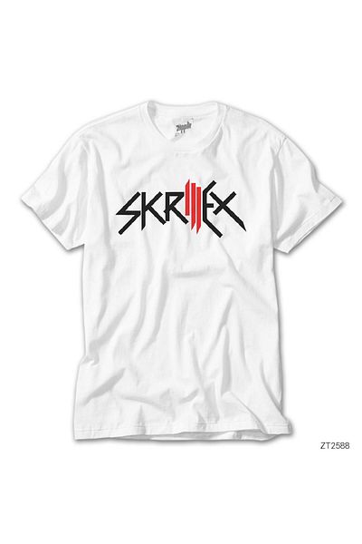 CrowsGate Skrillex Logo White T-Shirt