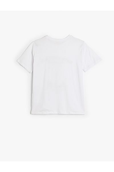 Koton Tricou din bumbac cu mânecă scurtă cu imprimeu iepure