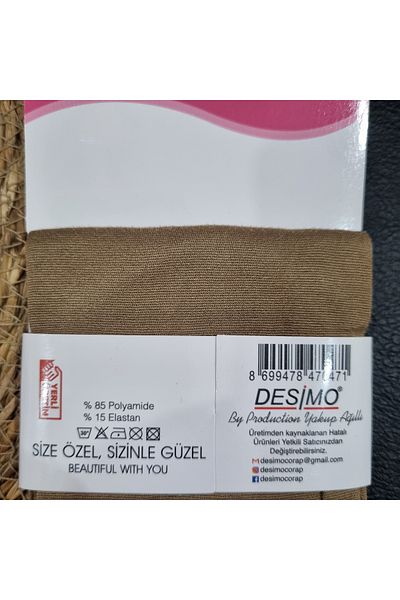 Uğur bebe 5 Pcs Desimo Micro 40 Bronze (38) Stretchy Soft Luxury Soft Elastic Knee Socks
