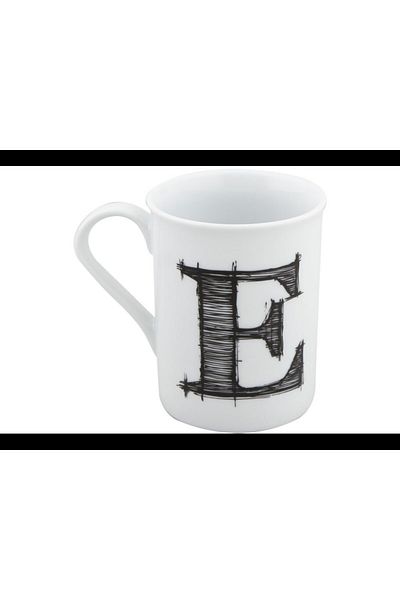 Porland Letter E Mug - 285cc