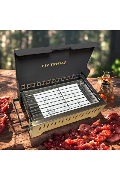 Copper Atelier Katlanabilir Kalın Paslanmaz Portatif Mangal