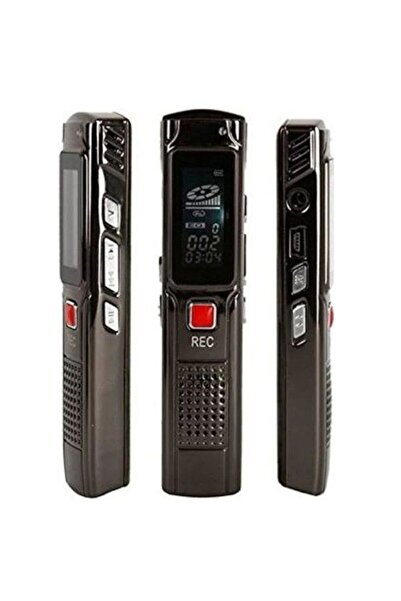 newdaki Dijital Ekranlı Voice Recorder 16 Gb Ses Kayıt Cihazı Mp3 Çalar 350 Saat Kayıt