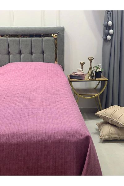 NİVEMESHOME Nivemeshome Purple 160X230 Single Pique Cover Single
