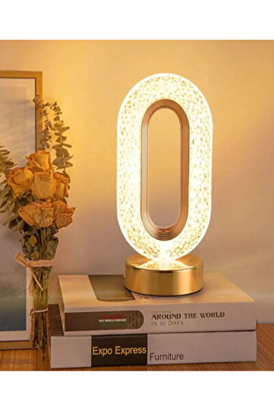 sedoshhomevision LÜKS KRİSTAL LED MASA LAMBASI USB ŞARJ EDİLEBİLİR