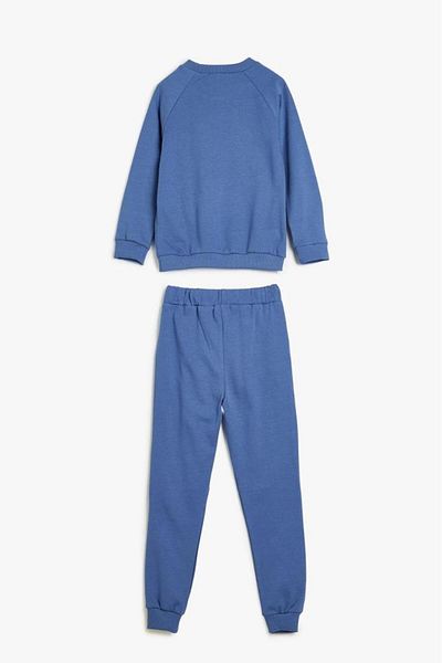 Koton 2-Piece Tracksuit Set for Baby Boy - Long Sleeve, Top and Elastic Waist