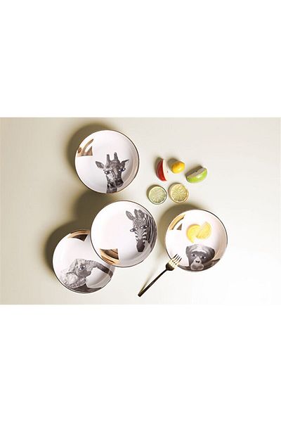 Porland Wild Life 4-Piece Bowl Set 17 cm